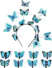 Diadema de mariposa de simulación transfronteriza actuación pasarela escenario tocado exagerado niños diadema de hada Mori fiesta Guirnalda