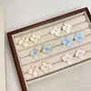 Diseño de Nicho Estilo Medieval Elegantes Pendientes de Flores Coloridas Puros Pendientes para Mujer Nuevos Versátiles Pendientes de Lujo Accesible