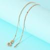 Cadena coreana plata S925 chapada en oro cadena de caja cadena cruzada collar cadena de onda de agua cadena desnuda cadena clavicular fabricantes de descuento venta al por mayor