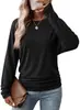 Amazon Europeia e Americana Comércio Exterior Transfronteiriço Outono e Inverno 2026 Novas Camisetas de Manga Longa Lisas com Gola Redonda para Mulheres Tricotadas de Manga Longa