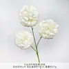 Ramo falso de simulación de color blanco terminado con flores de seda artificial para boda, fila de flores de plástico, arreglo de boda de alta calidad