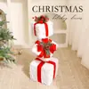 Navidad Transfronteriza Caja de Regalo de Navidad Nueva Caja de Regalo Navideña de Tres Piezas Decoración de Accesorios para Habitaciones Festivas Adornos Venta al Por Mayor