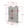 Abrazadera de tubo de aleación de aluminio de alta resistencia GB, abrazadera doble superior e inferior, abrazadera de fijación, soporte de agua, abrazadera doble de aleación de aluminio