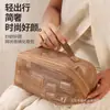 Ventas Directas de Fábrica Bolsa de Cosméticos Transparente de Malla para Mujer Portátil de Gran Capacidad de Alta Gama para Viaje Bolsa de Almacenamiento de Artículos de Aseo Cosméticos