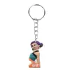 Llavero Colgante de Dibujos Animados de PVC, Colgante del Grupo Femenino de Demon Slayer, Accesorio, Regalo Pequeño