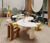 Escritório de Vendas Mesa e Cadeira Infantil Combinação Piso Elevado Shopping Center Área de Brincar Sala de Aula Educação Infantil Mesa de Artesanato Retangular