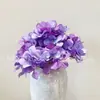 Arreglo de Flores Artificiales de Hortensia de 5 Piezas para Decoración del Hogar, Fotografía y Exhibición en Vestíbulos de Hoteles Venta al por Mayor Transfronteriza