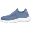 Zapatos para Hombre 2026 Nuevo Estilo Transfronterizo Tejido Volador Casual Zapatos Palomita Ligeros Suela Suave Slip-On Zapatos Deportivos para Correr