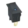 Interruptor de Encendido de 3 Pines de 2 Velocidades Kcd3 Certificado Cb Ojo de Gato Azul con Punto Plateado Claro 16A/250V 31X14Mm