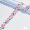 Fábrica de Origem Trepadeira de Rosas Colorida Bordado Vazado Código de Barras Roupas Infantis Chapéu de Palha Renda Acabamento Acessórios Atacado