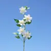 Flor de Clemátide, Tallo Único con 5 Flores Pequeñas de Clemátide de Pétalos Dobles, Flor Artificial para Decoración, Flor Artificial para Boda