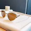 Óculos de Sol Pequenos de Metal Estilo Gatinho para Mulheres, Estilo Europeu e Americano, Óculos de Moda Tendência Personalidade Menina Popular, Óculos de Sol com Nó da Moda