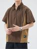 Camisa Polo de Moda Trendy con Media Cremallera para Hombre Camiseta de Manga Corta Verano Delgada 2025 Nuevo Secado Rápido Cuello Solapa Manga Corta