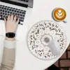 Mouse Pad Redondo para Uso no Escritório, Mouse Pad para Meninas, Pad de Mesa, Mouse Pad, Feito Sob Medida com Seu Próprio Design, para Uso em Casa