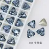 Diamante para Unhas Dongzhou 8mm Ponta Triangular Fundo Plano Diamante Colorido Diamante de Formato Especial Acessórios para Joias DIY Novo Adesivo de Unha com Diamante
