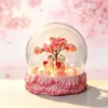 Árbol de flor de cerezo hecho a mano DIY transfronterizo, luz nocturna brillante, regalo de cumpleaños, adorno decorativo de escritorio para sala de estar, regalo del Festival Qixi