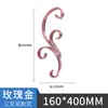 Adorno de Puerta Estilo Europeo de Acero Inoxidable, Ventana Antirrobo, Puerta de Patio, Accesorios para Barandilla de Escalera 304, Barandilla Protectora Decorativa de Valla de Flores, Flor C S