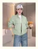 Chaqueta Cortavientos Casual para Mujer Estilo Europeo Popular, Nueva para Primavera y Otoño 2025, para Tallas Pequeñas, Versátil y Elegante en Colores Lisos