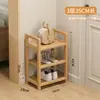 Zapatero de Múltiples Niveles para el Hogar Estilo Angosto para Almacenamiento de Zapatos en la Entrada Ahorrador de Espacio en el Pasillo Huella Pequeña Armario Pequeño Simple para Zapatos