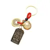 Llavero de latón ocho santos patronos tarro de arroz doce zodiaco santo patrono colgante de llave escénico caliente al por mayor