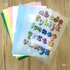 Película Termoencogible Imprimible para Pendientes y Accesorios Hechos a Mano DIY, Película Termoencogible Semi-Transparente Colorida que Brilla en la Oscuridad