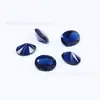 Venta Caliente de Fábrica Forma de Huevo Azul Gema Sintética Nano 2*3-10*14mm Azul Ovalada Piedra Suelta Nano Resistencia a Altas Temperaturas