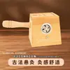 Caja de moxibustión de bambú, caja de moxibustión portátil de un solo orificio, caja de palo de moxa de madera con temperatura controlada y espesada, dispositivo de moxibustión con cuerpo portátil, fabricantes al por mayor