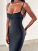 Vestido camisola ajustado transfronterizo, vestido bodycon de longitud media estilo 'hot girl' con cintura de vendaje para adelgazar, mujer Amazon