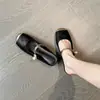 Nuevas Medias Zapatillas Cerradas de Estilo Nacional Chino para Mujer, Para Uso Exterior en Verano, Tacón Oculto, Estilo Mary Jane Francés, Adecuadas para Combinar con Vestidos, Sandalias y Zapatos Planos para Mujer