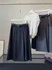 Elegante falda plisada estilo traje gris para mujer, nueva de otoño, de cintura alta, fluida, resistente a las arrugas, de longitud media, línea A, tipo paraguas
