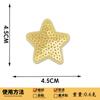 Parche de Tela Bordado con Lentejuelas de Estrella de Cinco Puntas Bordado con Lentejuelas Parche de Estrella Accesorios de Ropa para Decoración de Cajas DIY Hecho a Mano