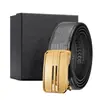 En Stock Cinturón de Acero Inoxidable con Patrón de Onda para Hombre con un Aspecto de Oficina de Alta Gama, Hebilla Automática de Primera Capa, Venta al por Mayor desde el Fabricante