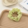 Seersucker Plissado Anel de Cabelo Intestino Grosso Atacado Barraca de Rua Fofo Cor de Doce Faixa de Cabelo Bolas Amarradas Corda de Cabelo Acessórios de Cabelo Coreano