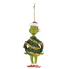Nova decoração de Natal de monstro verde 2D2026 transfronteiriça ornamento de acrílico pingente de árvore de Natal de desenho animado