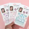 Transfronterizo Nuevo 3D Magia Hada Estéreo Mariposa Pegatinas Faciales Pegatinas de Diamante Pegatinas de Diamante para Maquillaje Pegatinas de Perlas Accesorios Faciales