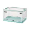 Caja de Almacenamiento Plegable de Plástico para Libros de Dormitorio de Estudiantes Armario de Almacenamiento de Ropa Plegable de Doble Apertura para Montaje en Coche al Aire Libre