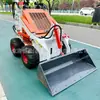 Retroescavadeira Multifuncional Shandong T1000 para Construção de Fábrica, Manuseio de Materiais, Uso Agrícola, Empilhadeira de Paletes de 1 Tonelada em Pé