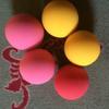Bola elástica de goma hueca para squash, de 6 cm de diámetro, de varios colores, de fábrica, venta al por mayor