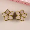 Nuevo Clip de Pelo de Flor de Cinco Pétalos Transfronterizo Moda Pinza de Garra Incrustada Literaria Pinza de Tiburón de Gama Alta para Mujer Accesorios para el Cabello Venta al por Mayor