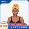 Chapéu Lenço de Cabeça Grande com Flores Transfronteiriço Chapéu Lenço de Cabeça Europeu e Americano Novo Popular Moda Versátil Chapéu Lenço de Cabeça Chapéu de Cobertura de Cabeça Largo Elástico Moderno