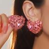 Pendientes Machica de Lujo con Diamantes de Imitación de Cristal Brillante para Mujer Moda Exquisita Pendientes de Cristal Pendientes Pendientes de Perlas