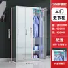 Gabinete de Taquillas de Acero Inoxidable 304 para Personal de Sala Limpia en Fábrica de Alimentos, Gabinete de Almacenamiento con Techo Inclinado con Desinfección UV