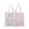 Bolsa de lona personalizada con logotipo imprimible, bolsa de lino portátil, patrón ecológico, compras, pedidos en blanco, publicidad, exposiciones y promociones.