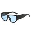 Gafas de sol de moda europeas y americanas con montura completa poligonal 2024, estilo coreano, informales, combinables, para hombres y mujeres.
