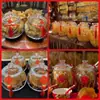 Pegamento de pescado tarro sellado de PC tarro de almacenamiento de abulón seco tienda de medicina de cáscara de mandarina botella de exhibición de almacenamiento caja de regalo de mariscos a prueba de humedad