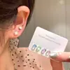 Color Dopamina Sentido Claro Doudou Clavo de Oreja para Mujer Exquisito Pendiente de Poste para Oreja Todo Fósforo Pendientes Pequeños Clavo de Hueso de Oreja de Sentido Avanzado