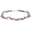 Colar de pedra natural de cristal de cascalho irregular de cor exclusiva transfronteiriça Corrente de pescoço estilo boho ins Corrente para clavícula