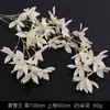 Serie de Flores de Tira Color Champán Seda Artificial de Boda Niebla Phalaenopsis Arco de Salón de Bodas Ramo de Decoración Falsa Dropshipping