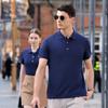 En stock Camisa polo de hombre de tela Solona camiseta de verano de manga corta con solapa para mujer ropa de negocios para empresa camisa de trabajo