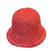 Sombreros de Otoño e Invierno para Mujer Nuevo Estilo Coreano Sombrero de Pescador Tejido para Mujer Otoño e Invierno Estilo Calle Versátil Se Puede Atar Cola de Caballo Sombrero de Copa de Lana para Mujer